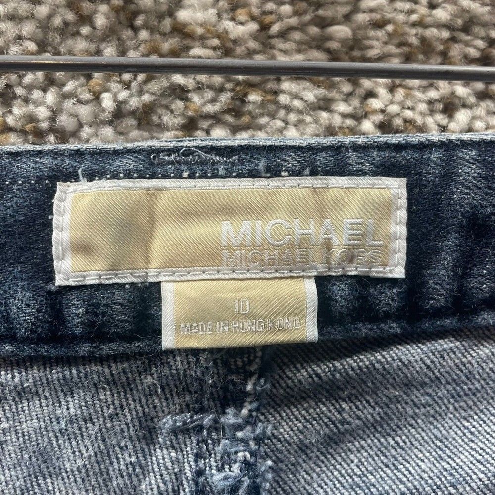 Michael Kors Jeans Womens 10 Blue Denim Pants Bootcut Preppy Pockets‎ Cotton - Picture 9 of 11